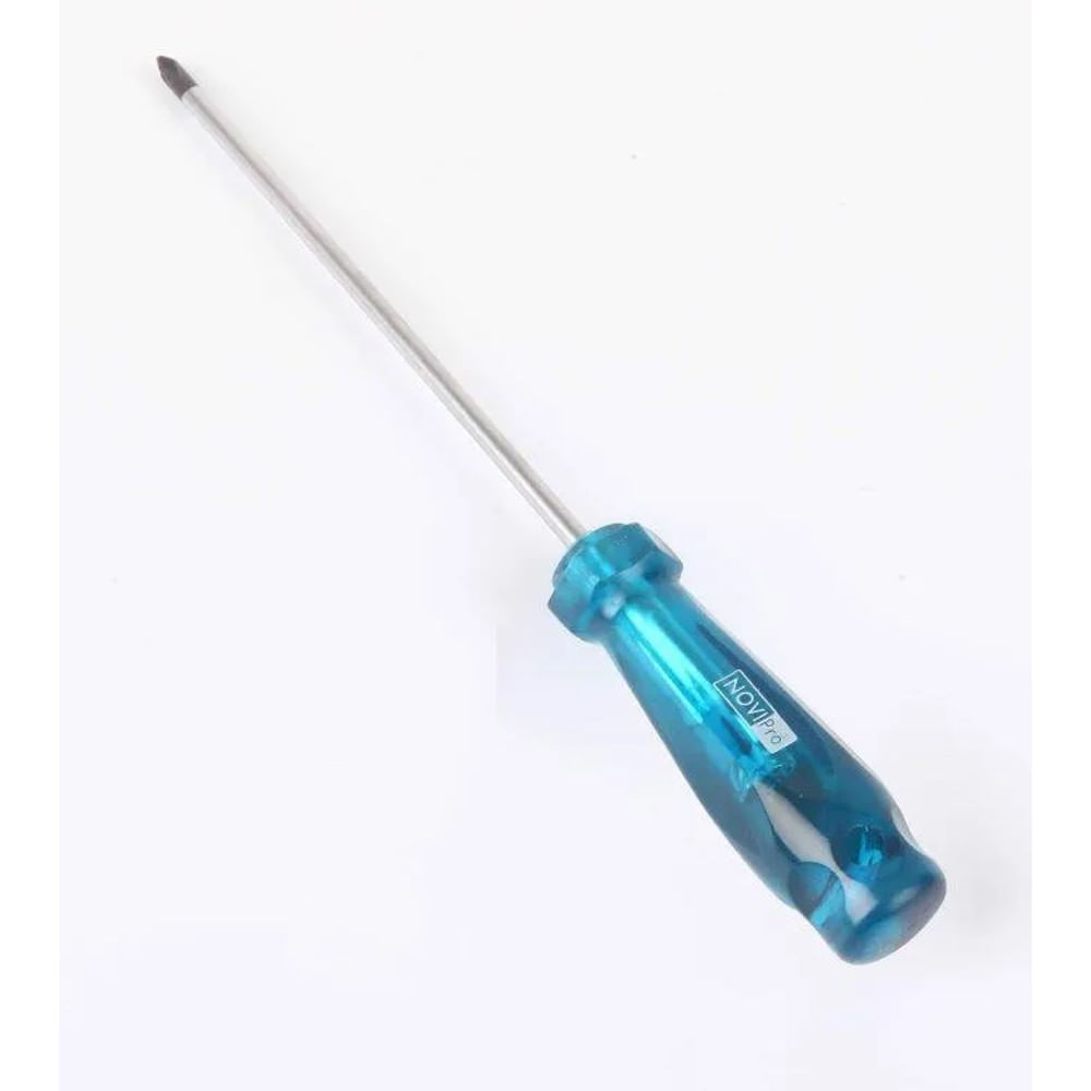 Chave de Fenda Ponta Cruzada Transparente 6x200mm Novipro