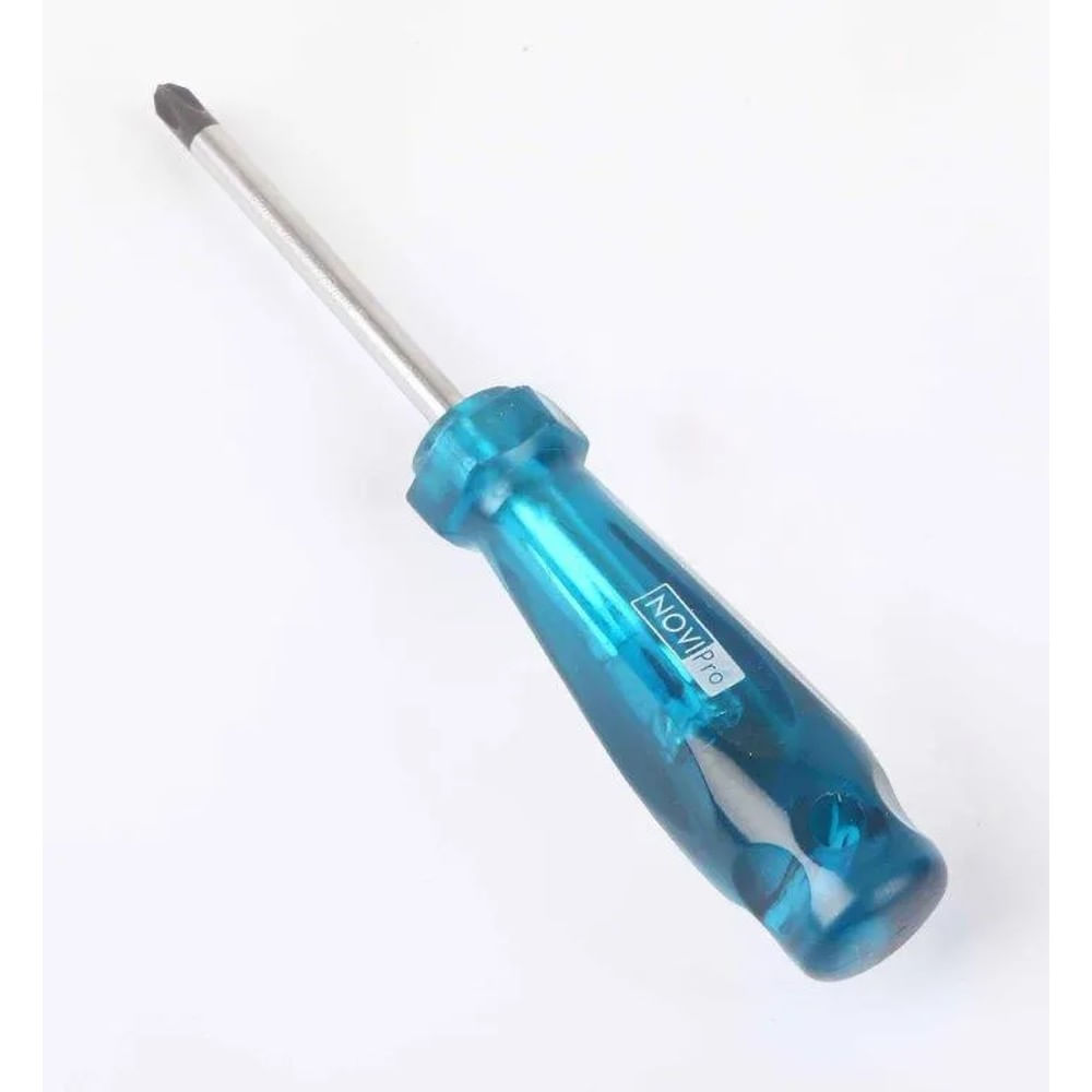 Chave de Fenda Ponta Cruzada Transparente 5x75mm Novipro