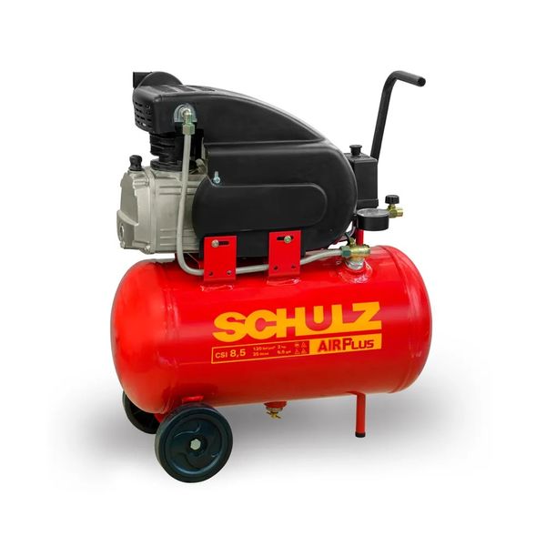 Motocompressor de Ar Schulz Pratic Air CSI 8,5pcm 25L 220V 1490W Motocompressor de ar 8,5pcm 25L 220V 1490W Schulz