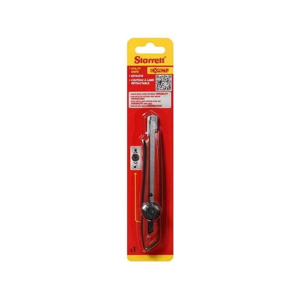 Estilete Exact Estreito Starrett KUX040-S 9mm com Trava de Parafuso Estilete Exact Estreito KUX040-S Starret
