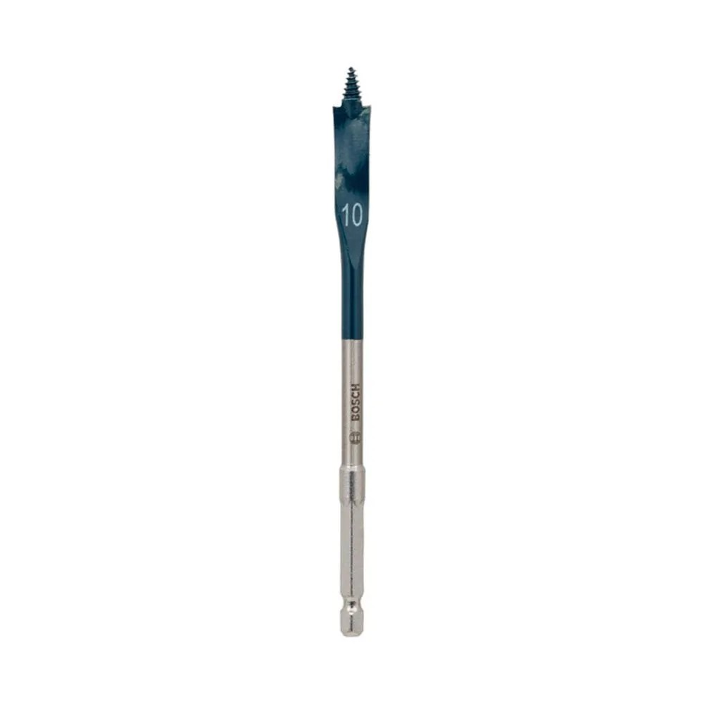 Broca Chata para Madeira Self Cut Speed 10mm com Encaixe Hexagonal 1/4" Bosch Broca Para Madeira Chata Self Cut Speed 10,0mm Hexagonal 1/4" Bosch