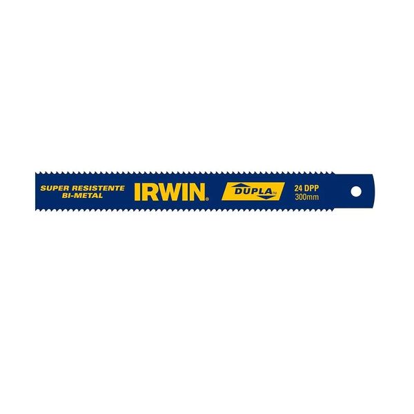 Serra Manual Bimetal 24 Dentes com 2 Peças Irwin Serra manual bimetal 24 dentes dupla 2 peças amarelo e azul Irwin