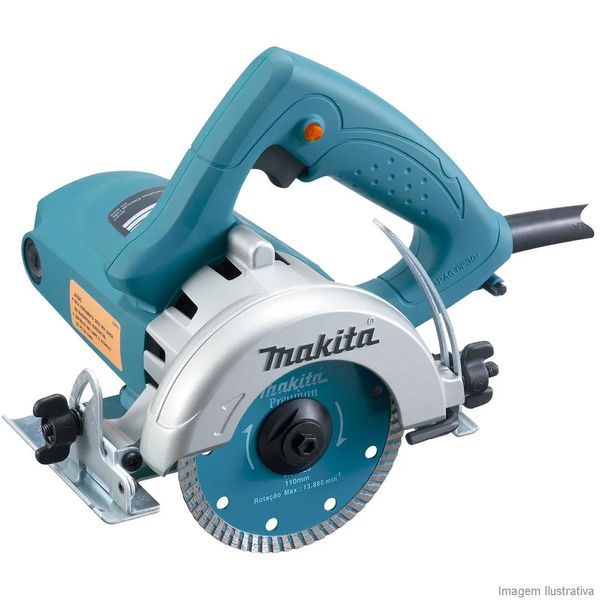 Serra Mármore Makita 4100 NH2 1450W 125mm 220V com Corte Úmido Serra mármore 220V 4100 NH2 com corte úmido azul Makita
