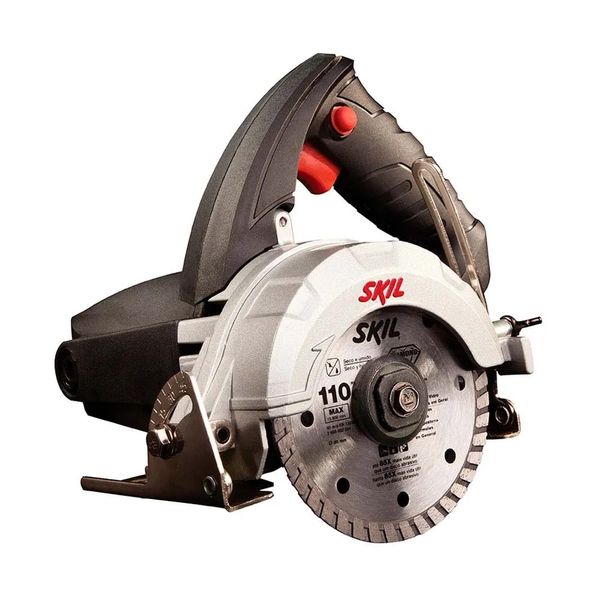 Serra Mármore Elétrica Skil 9815 1200W 220V Serra mármore elétrico 220V 1200W preto e vermelho Skil