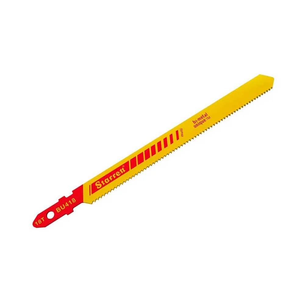 Lâmina de Serra Tico-Tico Multi Starrett BU418-2 105mm 18 Dentes com 2 Unidades Lâmina de serra tico-tico Multi 105x9,5x1mm 18 dentes BU418-2 Starret