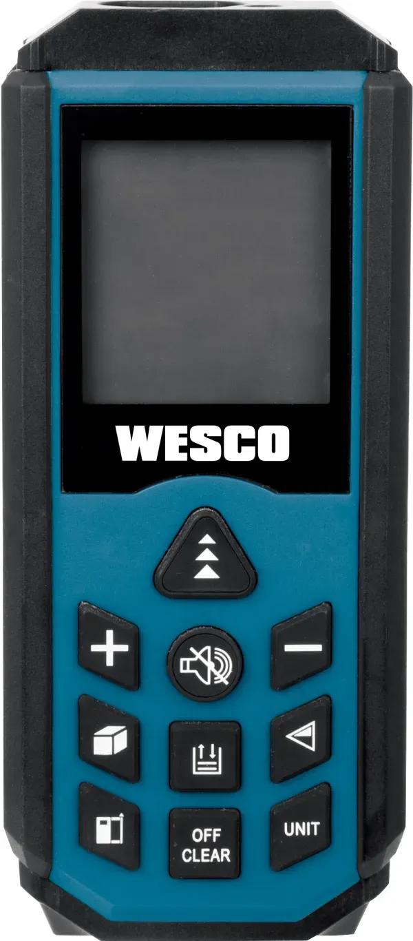 Trena a Laser 40m Wesco com 2 Pilhas AAA Trena A Laser 40m 2 Pilhas Aaa Wesco