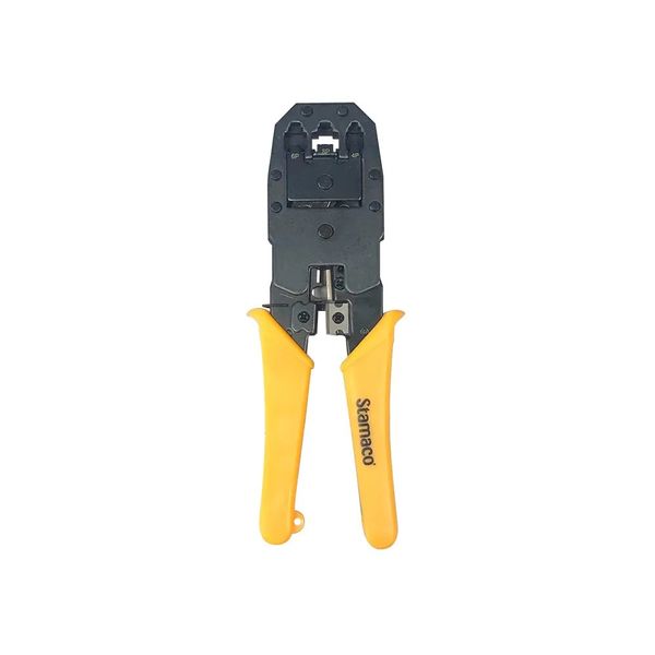Alicate Crimpador 2 em 1 Stamaco para Conectores RJ10, RJ11 e RJ45 Alicate Crimpador 2 X 1 Stamaco