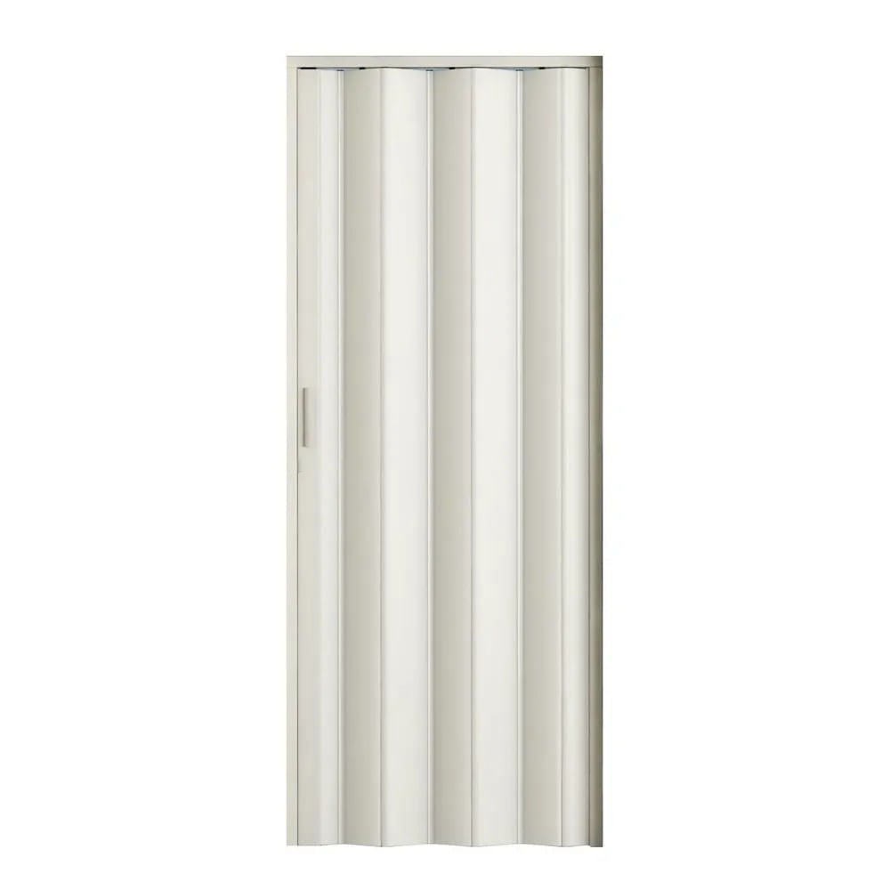 Porta Sanfonada com Trinco em PVC 60x210cm Branco BCF Porta Sanfonada com Trinco PVC 60x210cm Branco BCF