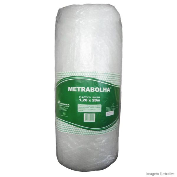 Bobina de Plástico Bolha Metrabolha 20m Metrapack
