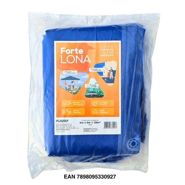 Forte Lona 6X5 Azul Plasitap