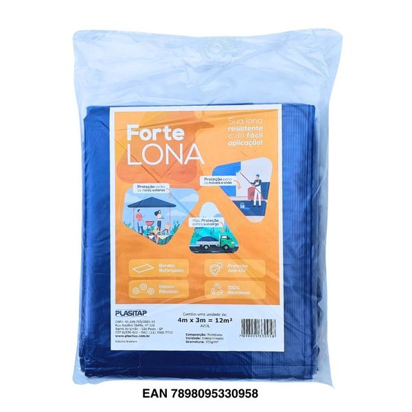 Forte Lona 4X3 Azul Plasitap