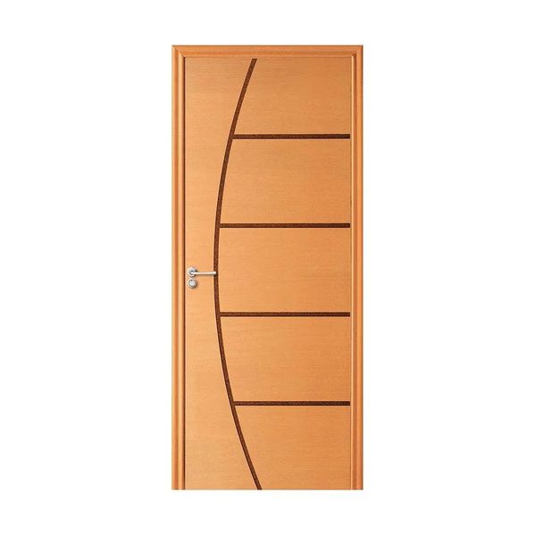 Folha de porta decorada de madeira Belíssima 06 210x82cm imbuia Randa