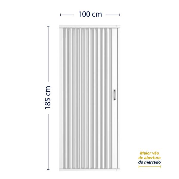 Box Sanfonado PVC 100x185cm Branco BCF