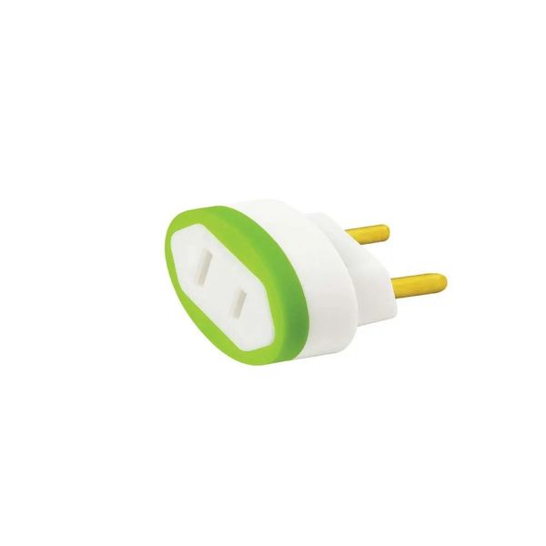 Adaptador de Tomada Pino Chato 2P 10A 250V Branco Daneva Legrand Adaptador Pino Chato 2p 10A/250V Branco Dn1549 Conecta Daneva Legrand