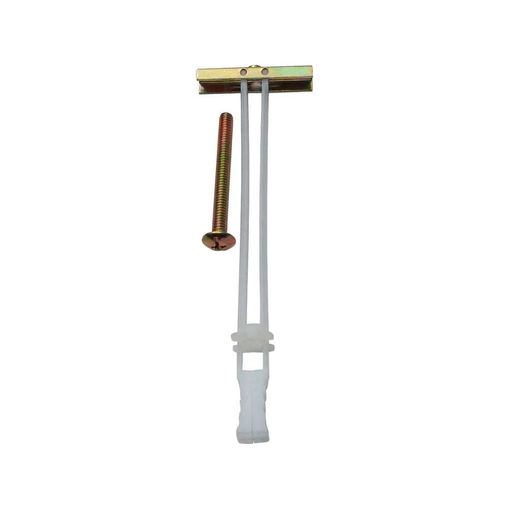 Bucha Toggler Bolt 1/4" com Parafuso Máquina Cabeça Lentilha 1/4" x 2.1/2" Fixtil Bucha Toggler Bolt 1/4" Fixtil