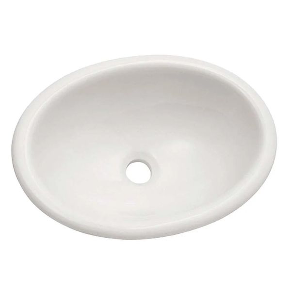 Cuba de Sobrepor Oval Icasa Il6600 44,5x33cm em Cerâmica Branca Cuba De Sobrepor Oval 44,5x33cm Il6600 Branco Icasa