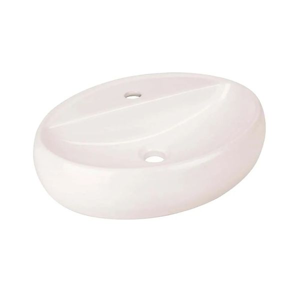 Cuba de Apoio Oval com Mesa Icasa 49x38 cm Branco Cuba De Apoio Oval Com Mesa 49X38Cm Branco Ica1100 Icasa