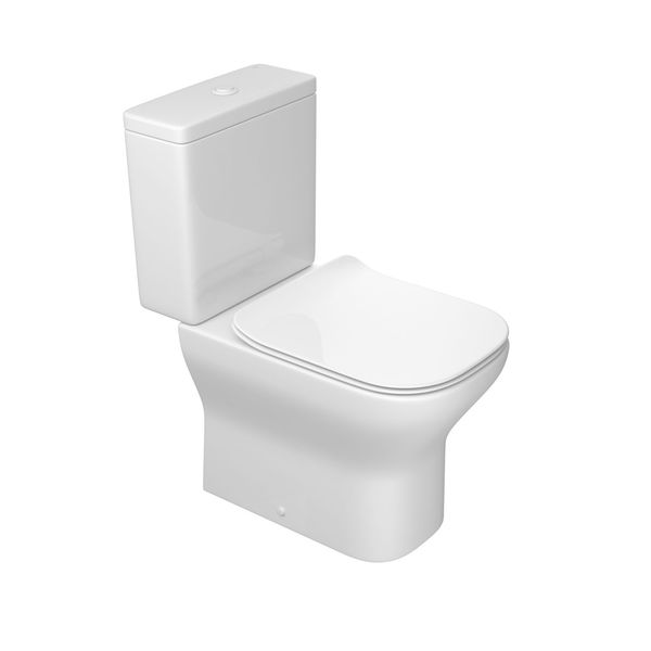 Kit Vaso Sanitário com Caixa Acoplada e Assento Axis Deca Branco Kit Completo Bacia Com Caixa Acoplada Branco Axis Deca