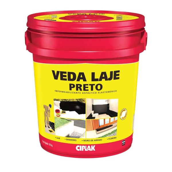 Manta Impermeabilizante Veda Laje Ciplak 18kg Preto Manta Veda Laje 18kg Preto Ciplak