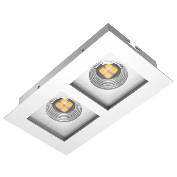 Spot de Embutir para 2 Lâmpadas PAR20 E-27 em Alumínio Orluce Spot de embutir par20 2 luzes e-27 bcm - bcm ORLUCE