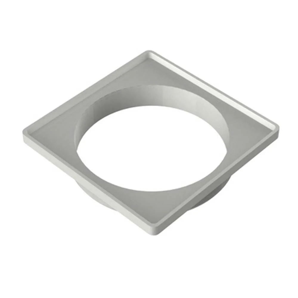Porta Grelha Quadrada Tigre 100mm Branca Porta Grelha Tigre Quadrada 100mm Branca
