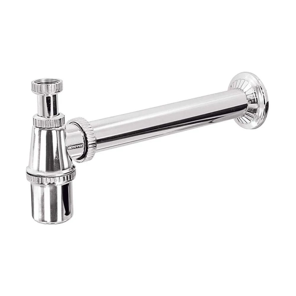 Sifão para Pia de Cozinha Esteves T30 1.1/2" com Adaptador 2" Cromado Sifão para pias de cozinha PP 1.1/2" com adaptador de 2" T30 cromado Esteves