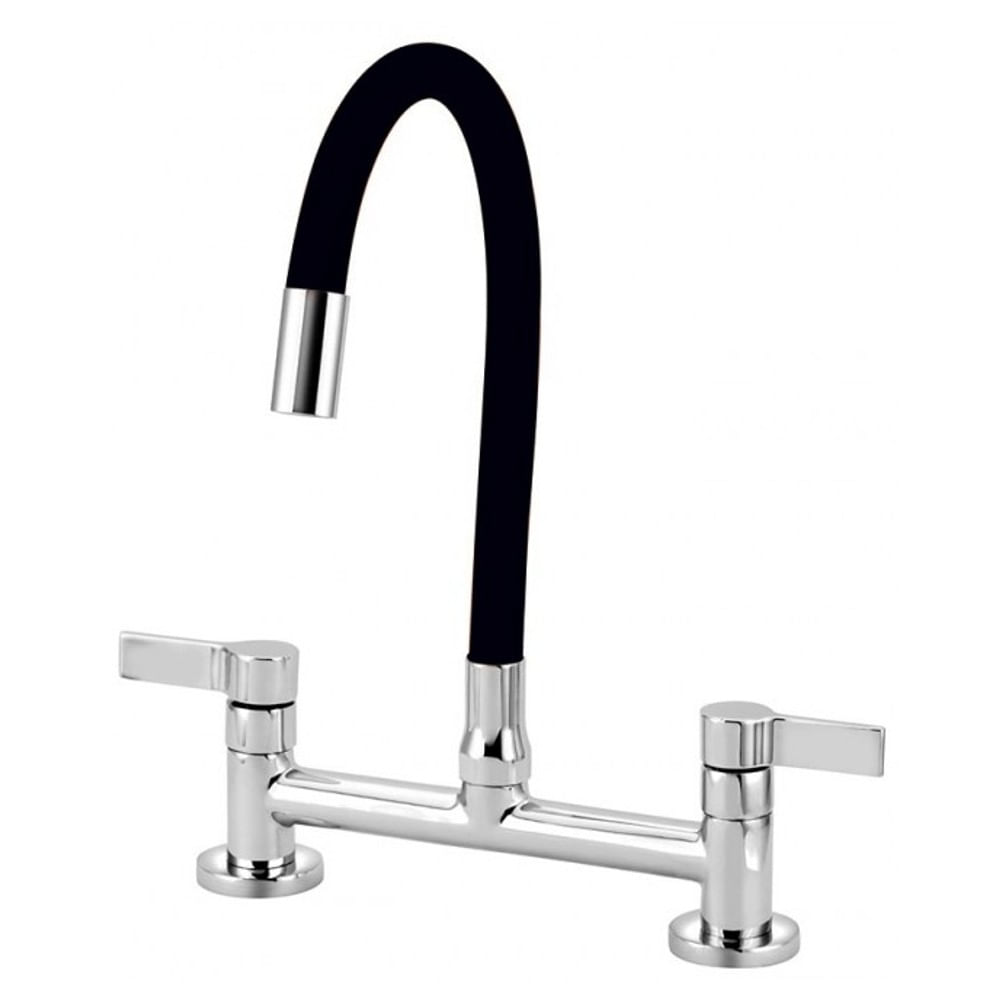 Misturador de Mesa para Cozinha Esteves VMM465CWC 1/4 de Volta Preto Misturador de Mesa Cozinha 1/4V VMM465CWC Preto Esteves