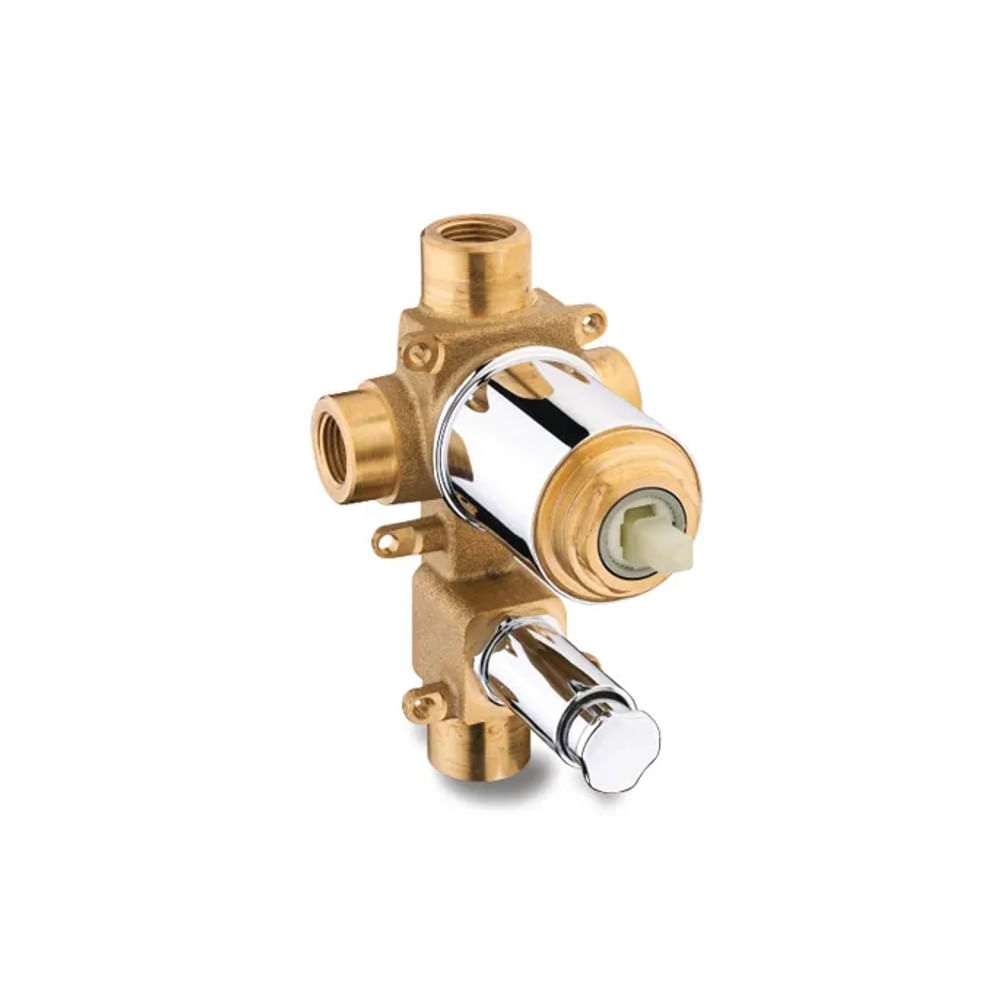 Base para Misturador Monocomando com Desviador para Chuveiro e Banheira Kohler Cromado Base Para Misturador Monocomando Com Desviador Para Chuveiro E Banheira Cromado Kohler