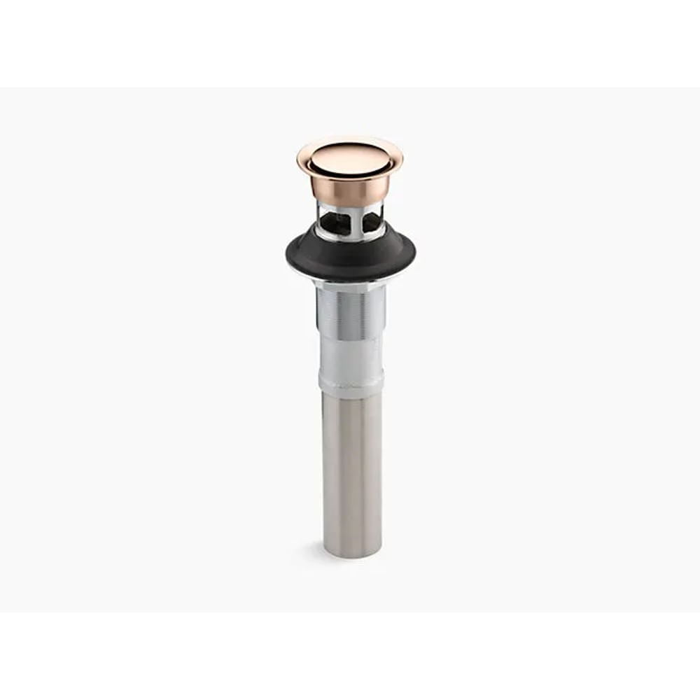Válvula de Escoamento Click com Ladrão Kohler Rose Gold Polido Válvula De Escoamento Click Com Ladrão Rose Gold Kohler