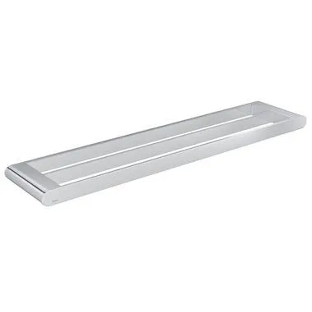 Porta Toalha Duplo Versa Deca 60 cm Cromado Porta Toalha Duplo 60Cm Versa Cromado Deca