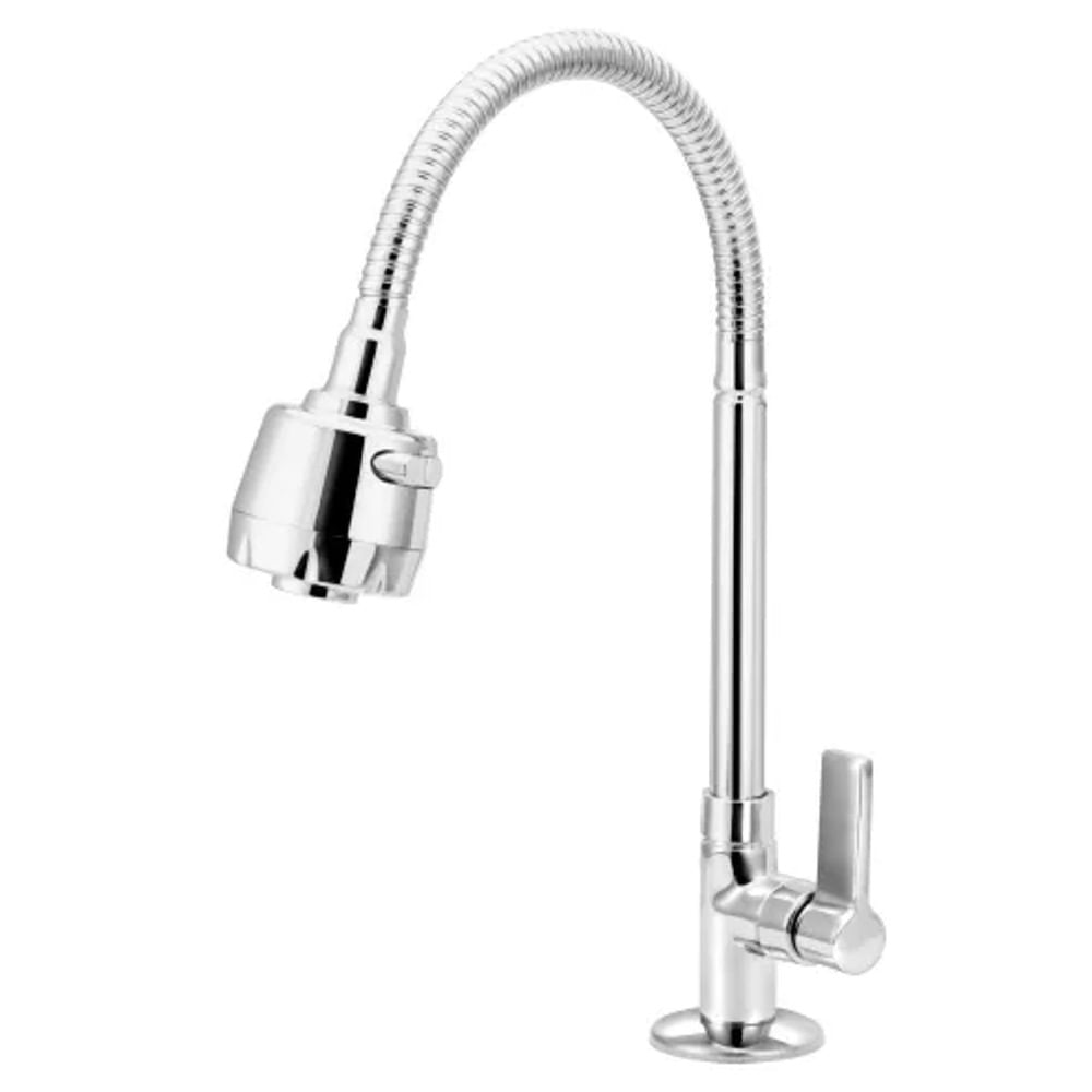 Torneira para Cozinha de Mesa com Ducha 1/4 de Volta C60 Esteves Torneira Mesa Cozinha com Ducha 1/4V C60 VTP900CWB Esteves