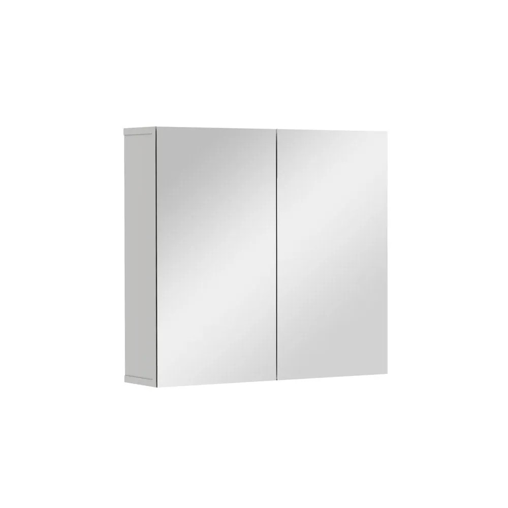Espelheira para Banheiro Life 60 Branco Fosco com Prateleiras Astral Design Espelheira Life 60 Branco Astral Design