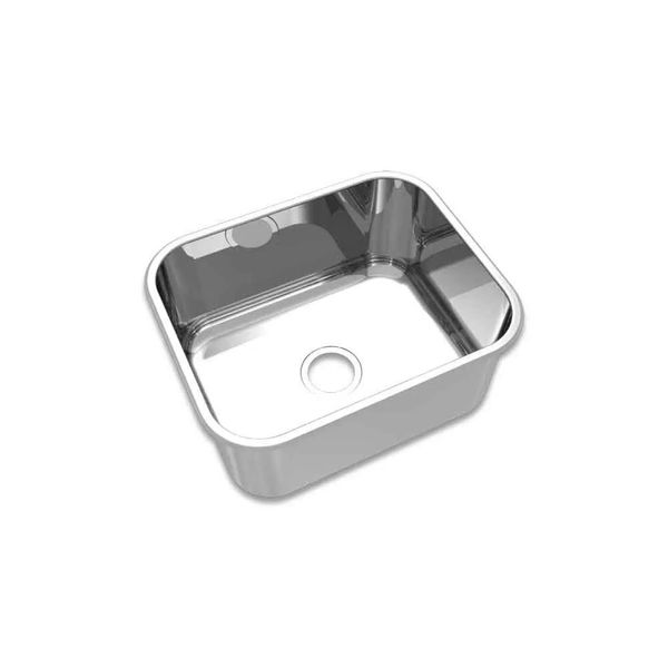 Cuba Simples Mekal CS50 08 em Aço Inox 304 Alto Brilho 50x40x20cm Cuba Simples CS50 08 Alto Brilho Válvula 4.5 50X40X20CM Aço 304 Mekal