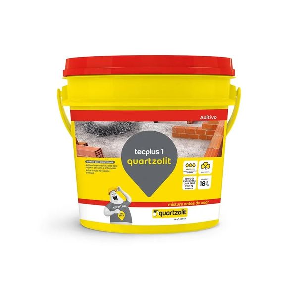 Aditivo Impermeabilizante Tecplus 1 Quartzolit 18L Aditivo Tecplus 1 BD Quartzolit
