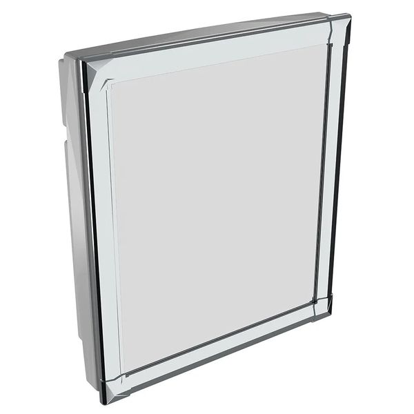 Armário Plástico Versátil Astra com Perfil de Alumínio 31x10x36cm Embutir e Sobrepor Cinza Armário Plástico Versátil com Perfil de Alumínio 31x10x36cm de Embutir e Sobrepor Cinza 2 Astra