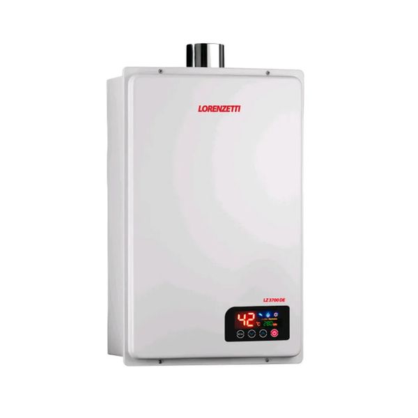 Aquecedor a Gás Lorenzetti LZ 2300DE 23 Litros GN Branco com Display Digital Aquecedor a Gás Branco LZ 2300DE 23 Litros GN Display Digital Lorenzetti