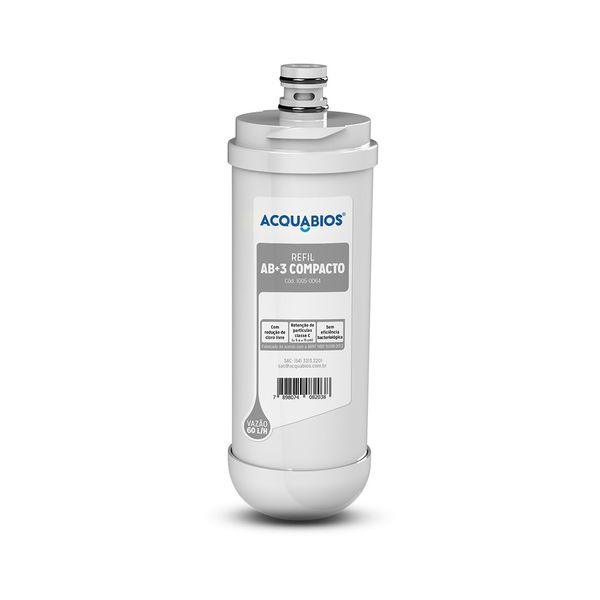 Refil para Purificador Acquabios AB3 Compacto Compatível com IBBL Avanti, Mio e Vivax Refil Para Purificador AB3 Compacto Compatível IBBL Avanti, Mio e Vivax Acquabios