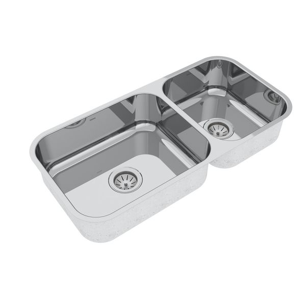 Cuba Dupla CD50/34 Alto Brilho Em Aço Inox 304 86x40x20/17cm Mekal
