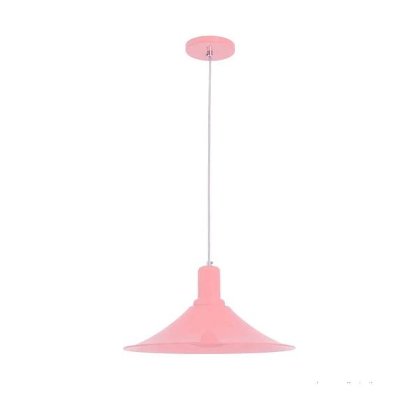 Pendente Raiden para 1 lâmpada E27 rosa bebê Auremar