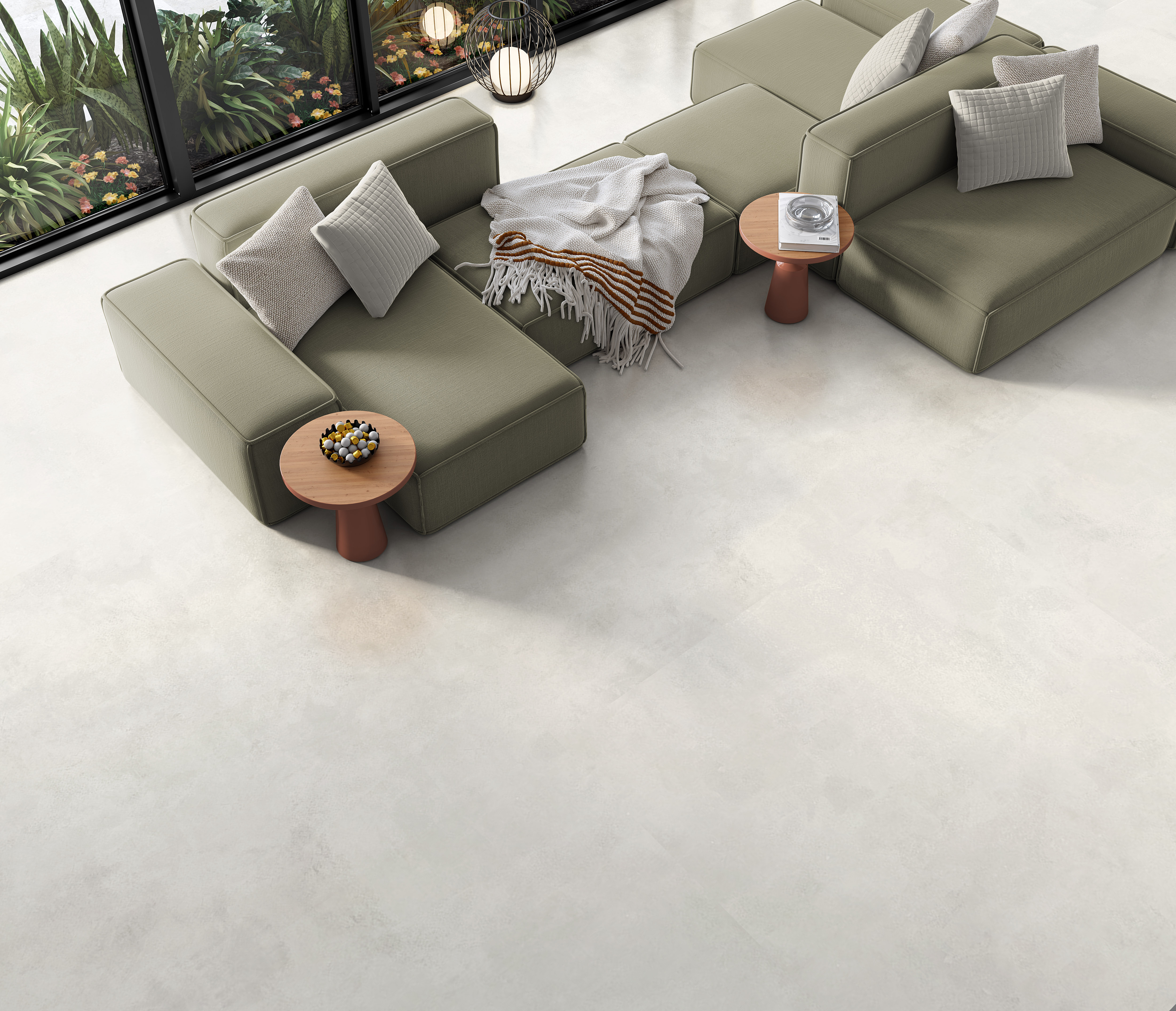 Porcelenato Urban Branco Acetinado 72x72cm caixa 2,59m² Savane
