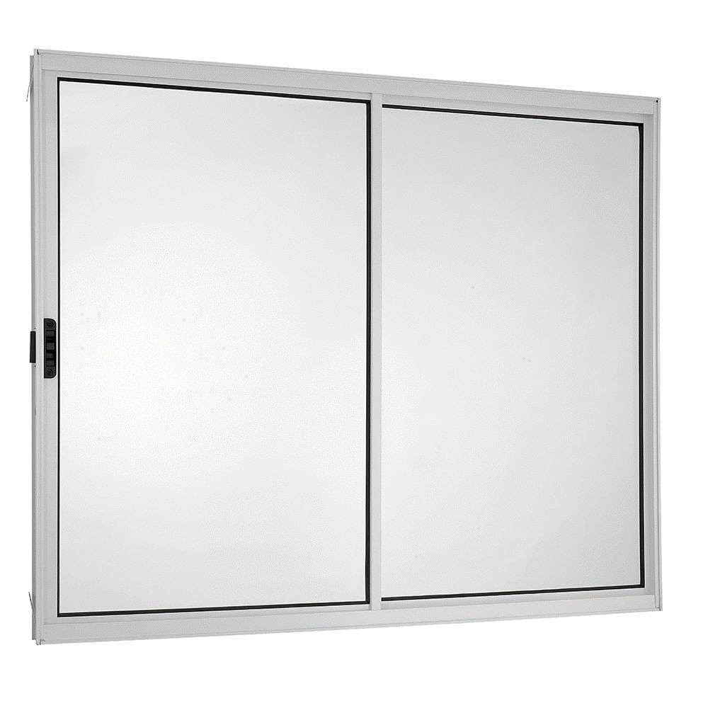 Janela de Alumínio de Correr 100x150 cm Direita Branco Ecosul Esquadrisul Janela de Alumínio de Correr 100x150 Direita Branco Ecosul Esquadrisul