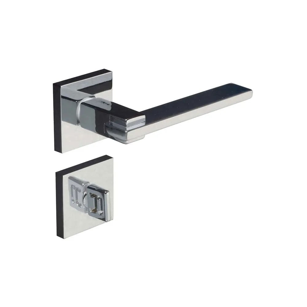 Fechadura para Banheiro Pado Nina 221-90 de Embutir Aço Zamac Cromada Fechadura Zm Nina Rq2 221-90 Banheiro Cr Pado