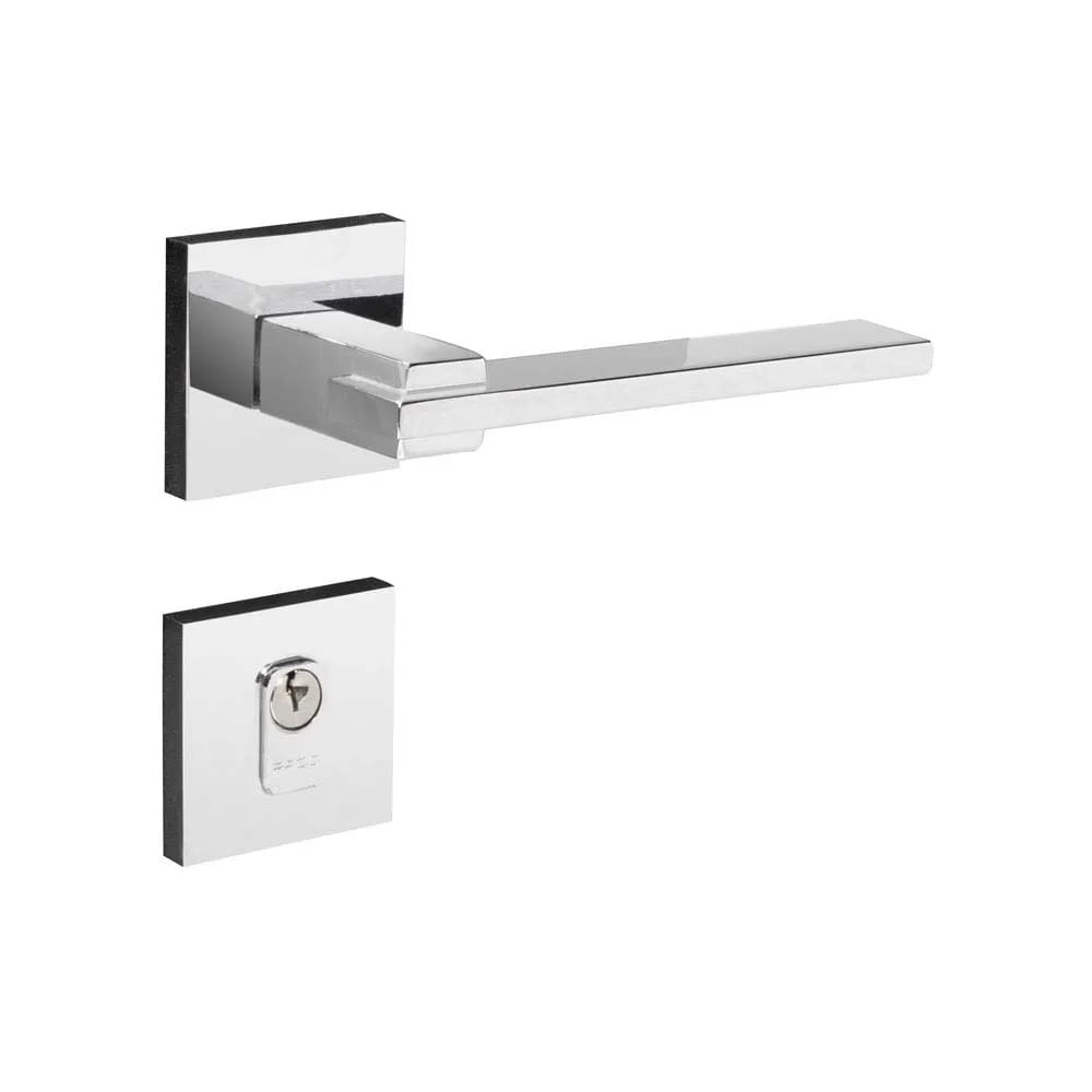 Fechadura Externa de Embutir Pado Nina 221-90 Aço Zamac Cromada Fechadura Zm Nina Rq2 221-90 Externa Cr Pado