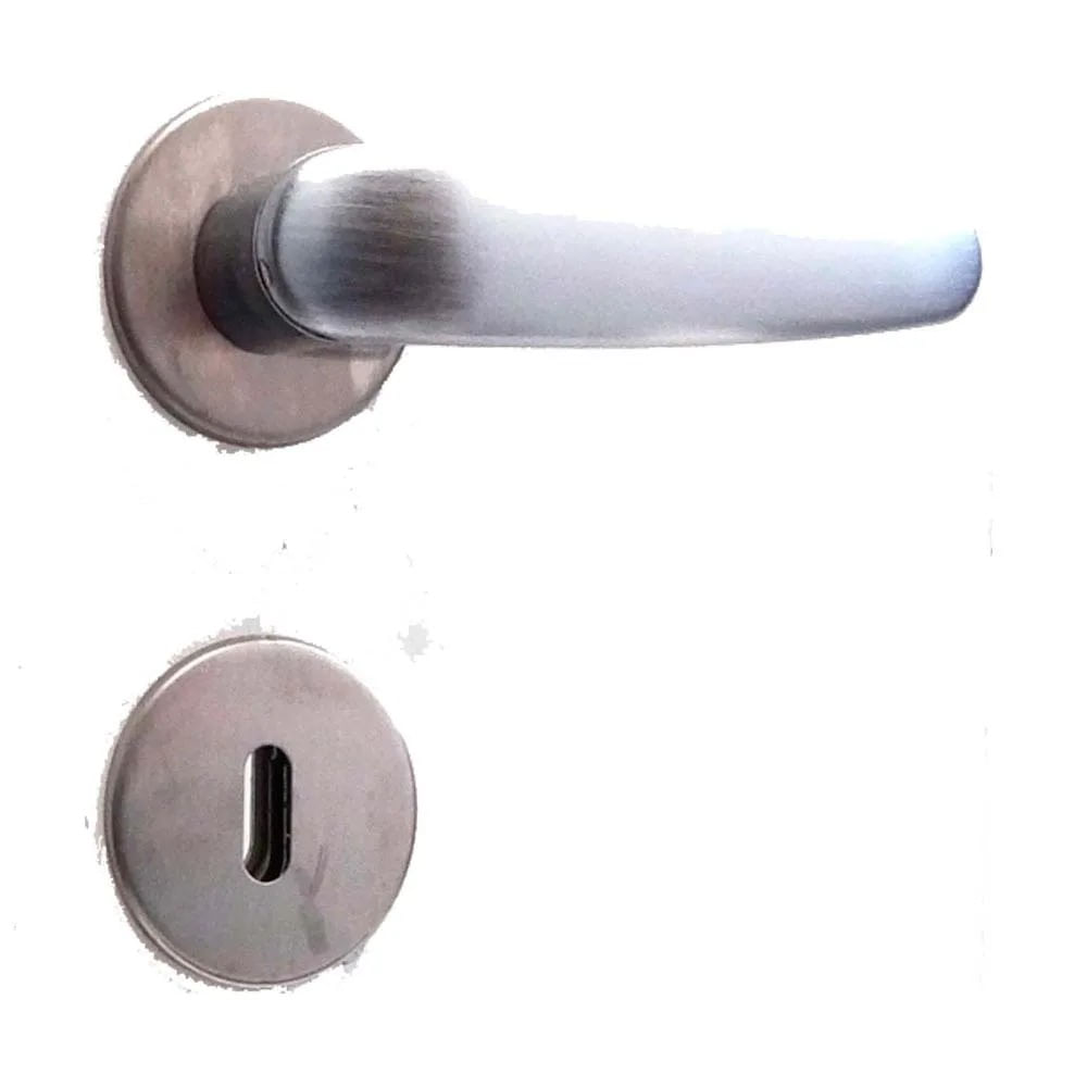 Fechadura Interna Arouca Polo Roseta Redonda 55mm Escovada