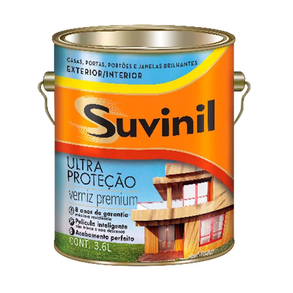Verniz Suvinil Longa Duração Brilhante Natural 3,6 L SUVINIL VERNIZ LONGA DURAÇÃO BRILHANTE 3,6 L Natural