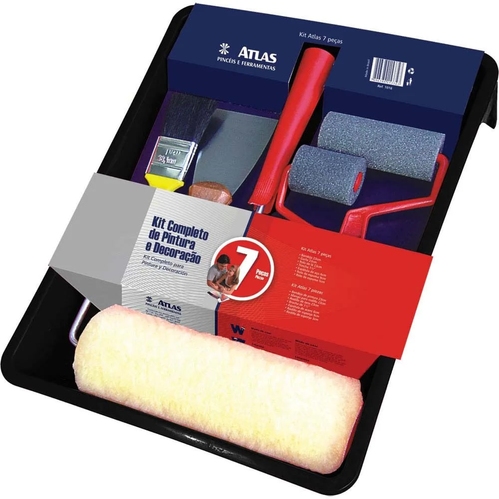 Conjunto de Pintura Completo Atlas com 7 Peças Conjunto de Pintura Completo 7 Peças Atlas