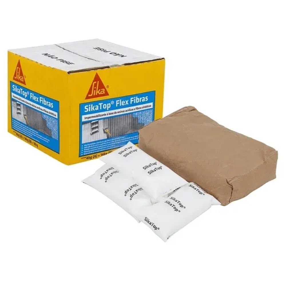 Impermeabilizante Sika Top Fibra 18Kg Cinza Sika