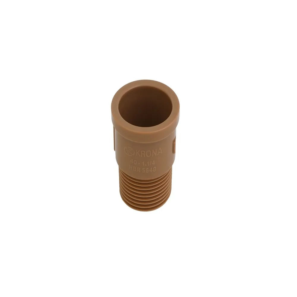 Adaptador Soldável Curto com Rosca 25 mm x 3/4 Polegada Krona Adaptador Soldável Curto 25 X 3/4 Krona