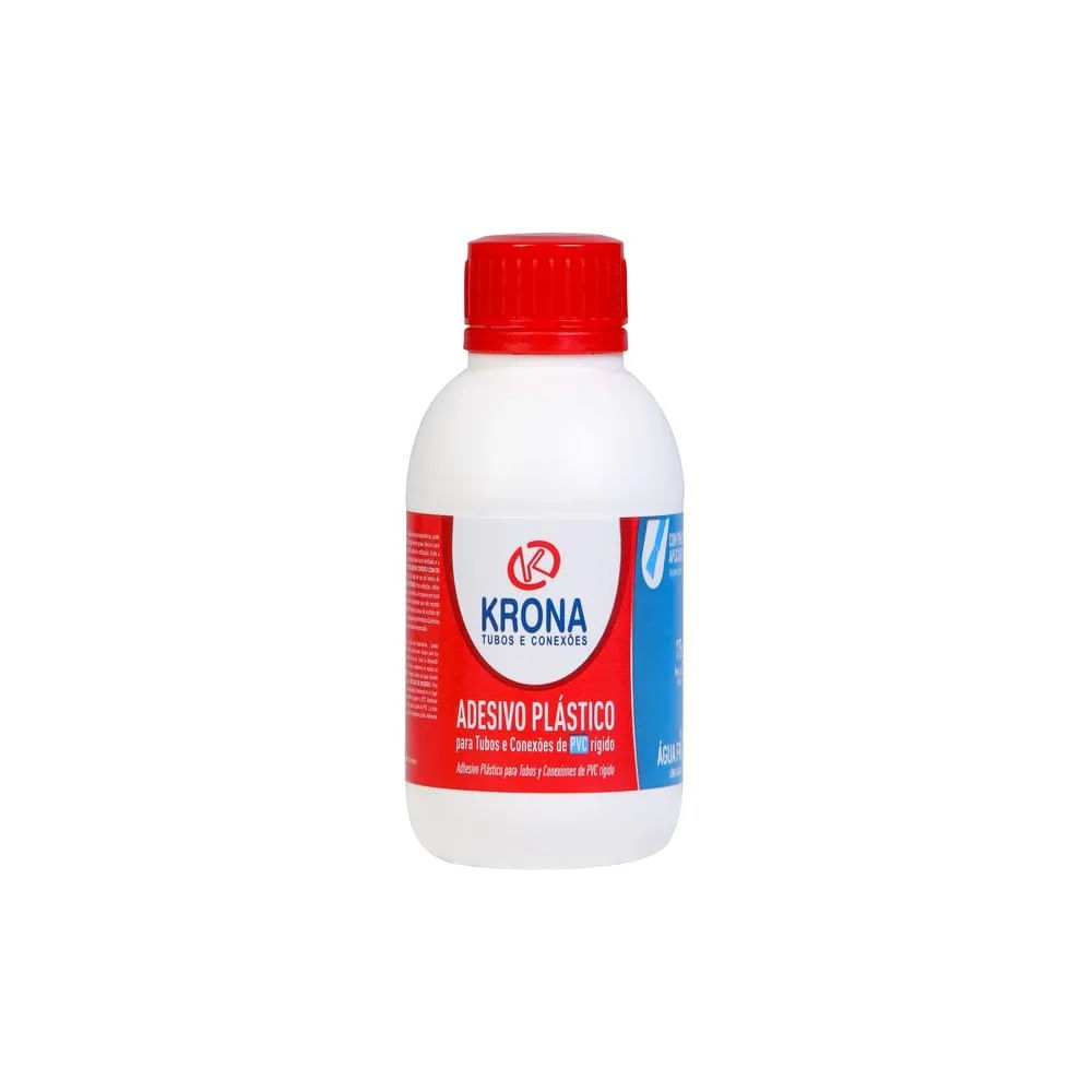 Adesivo Plástico para PVC 175g com Pincel Krona Adesivo Plástico 175g Com Pincel Krona