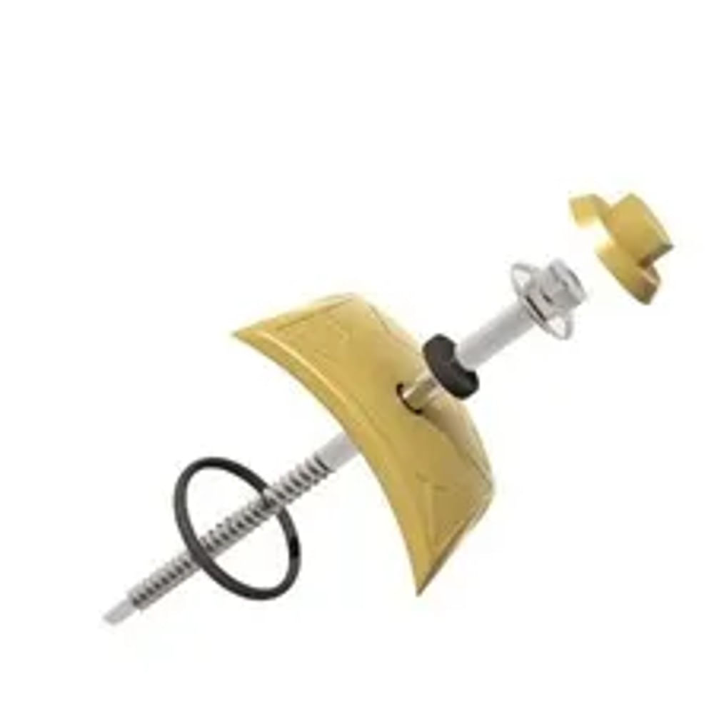 Kit de Fixação e Vedação Completo para Telha Colonial Marfim 20 Unidades Lux Telhas Kit de Fixação e Vedação Completo Marfim